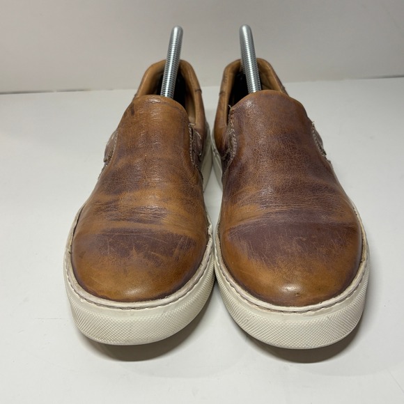 Amazon.com | Bed:Stu Hermione Women BED STU Women 9 Hermione Tan Brown Rustic Leather Slip On Shoes Vegetable Tanned